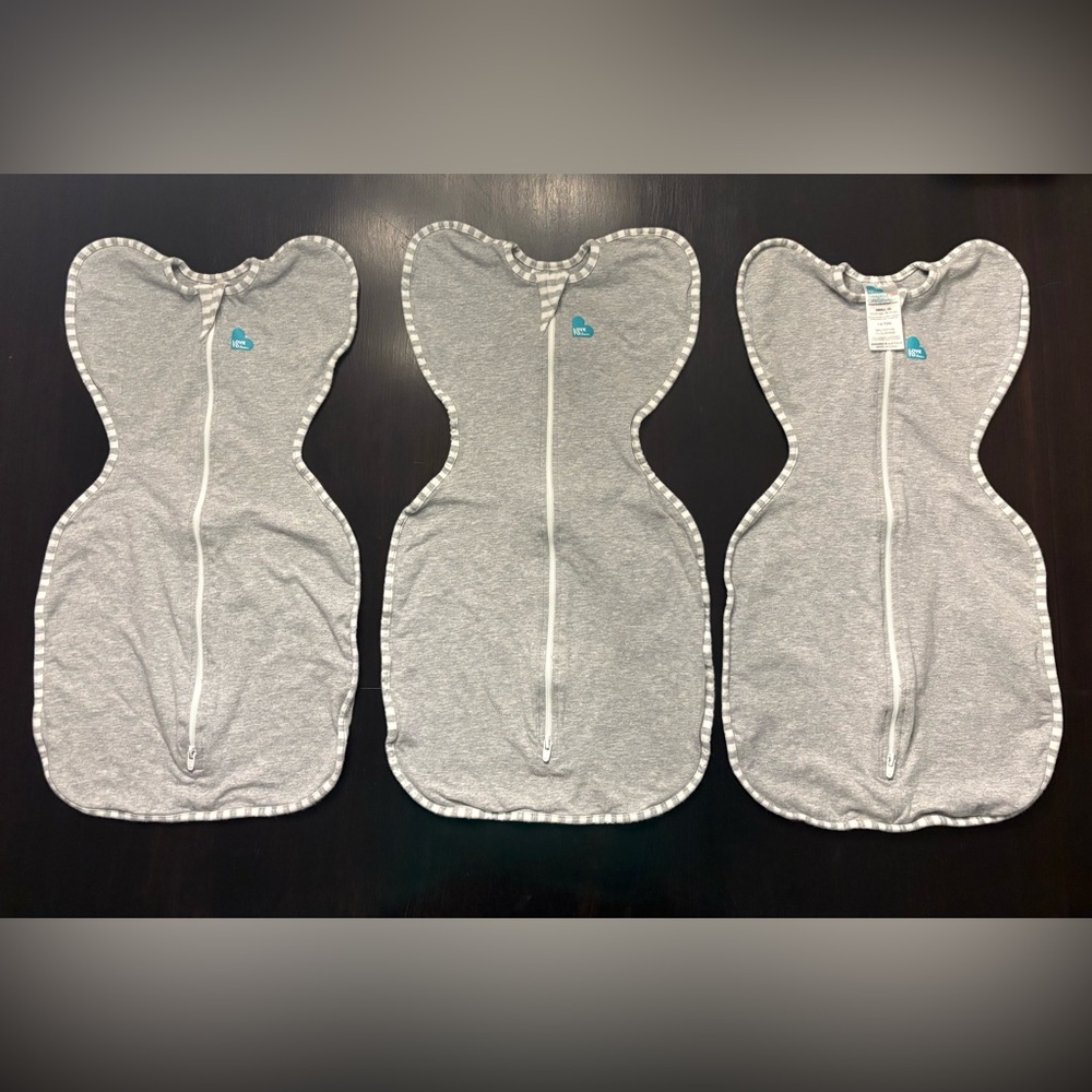 Love to Dream Swaddle Up Sleep Sack bundle - 1.0 TOG Gray size Small - Set of 3